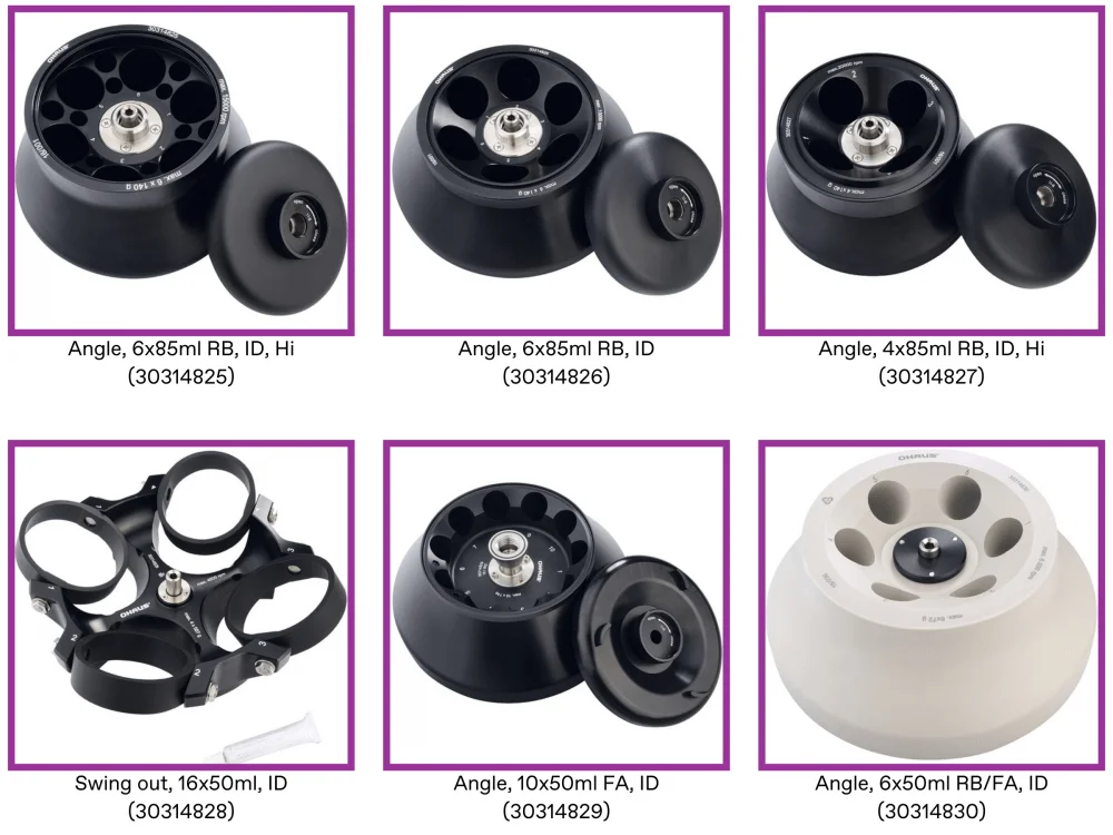 Ohaus centrifuge rotors