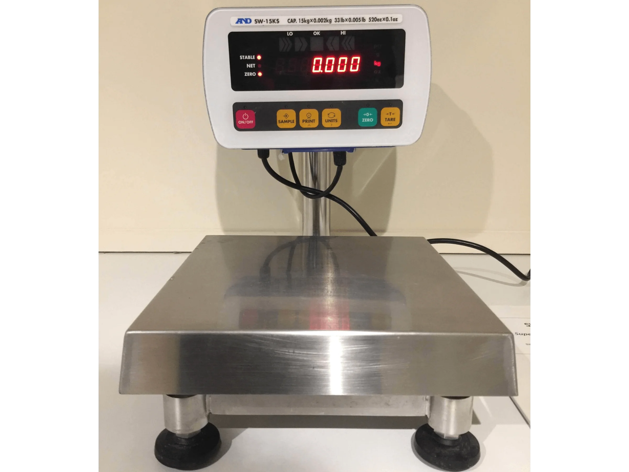 A&D SW-15KS Series Super Washdown Scales