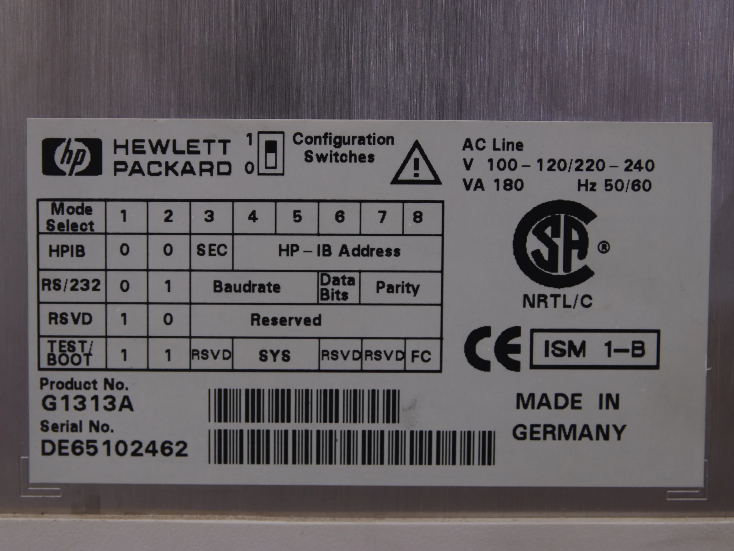 Agilent 1100 Series HPLC System - Degasser, Quat Pump, ALS, COLCOM & UV ...