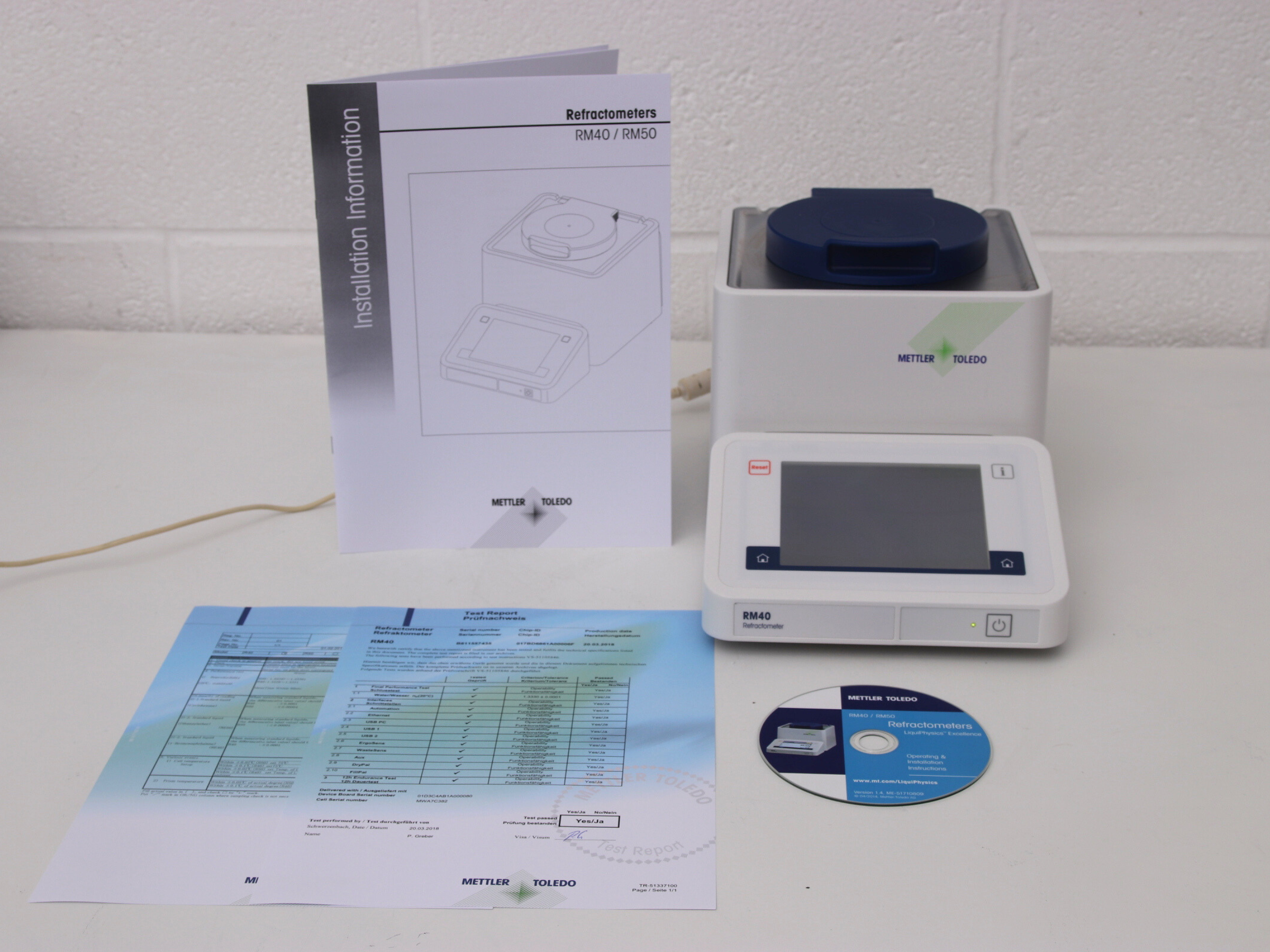 Mettler Toledo LiquiPhysics RM40 Refractometer